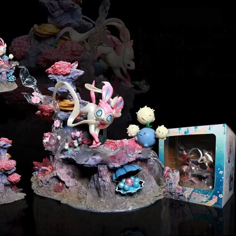 Anime Merchandise Figure - Gk Figure Sylveon Shroomish Clamperl Fairy