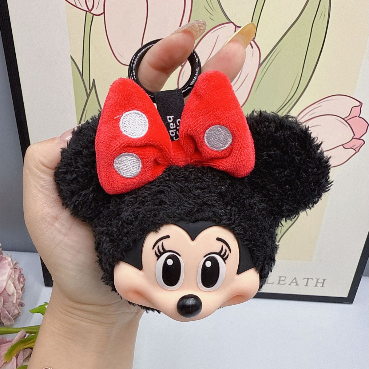 Anime Merchandise Figures - Mickey Minnie Plush Doll Keychain Cute